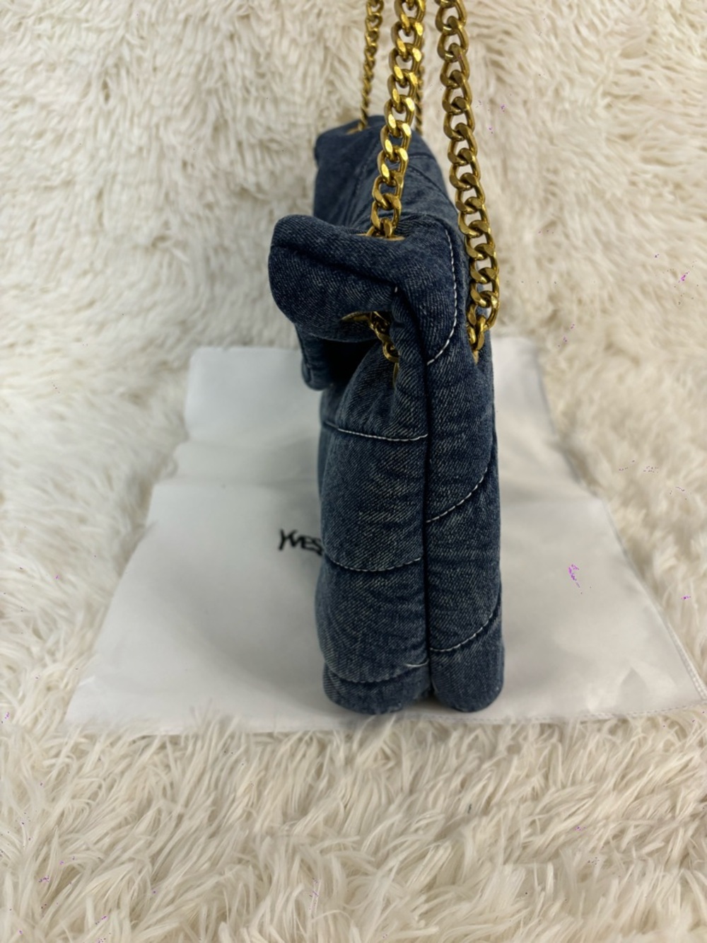 YSL Lou Lou small denim bag - Picture 5 of 8